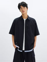 Men's Faux Two-Piece Panel Short-Sleeve Shirt